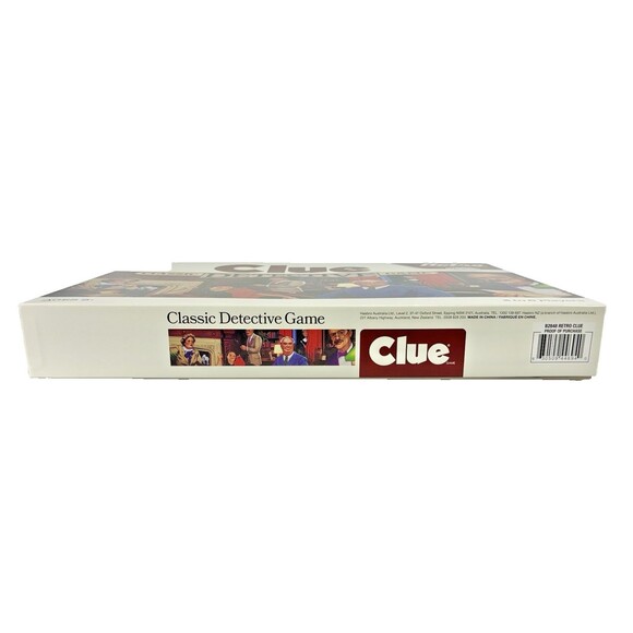 Hasbro CLUE Classic Detective Game Retro Series 1986 Edition Board Game Complete - Picture 12 of 13